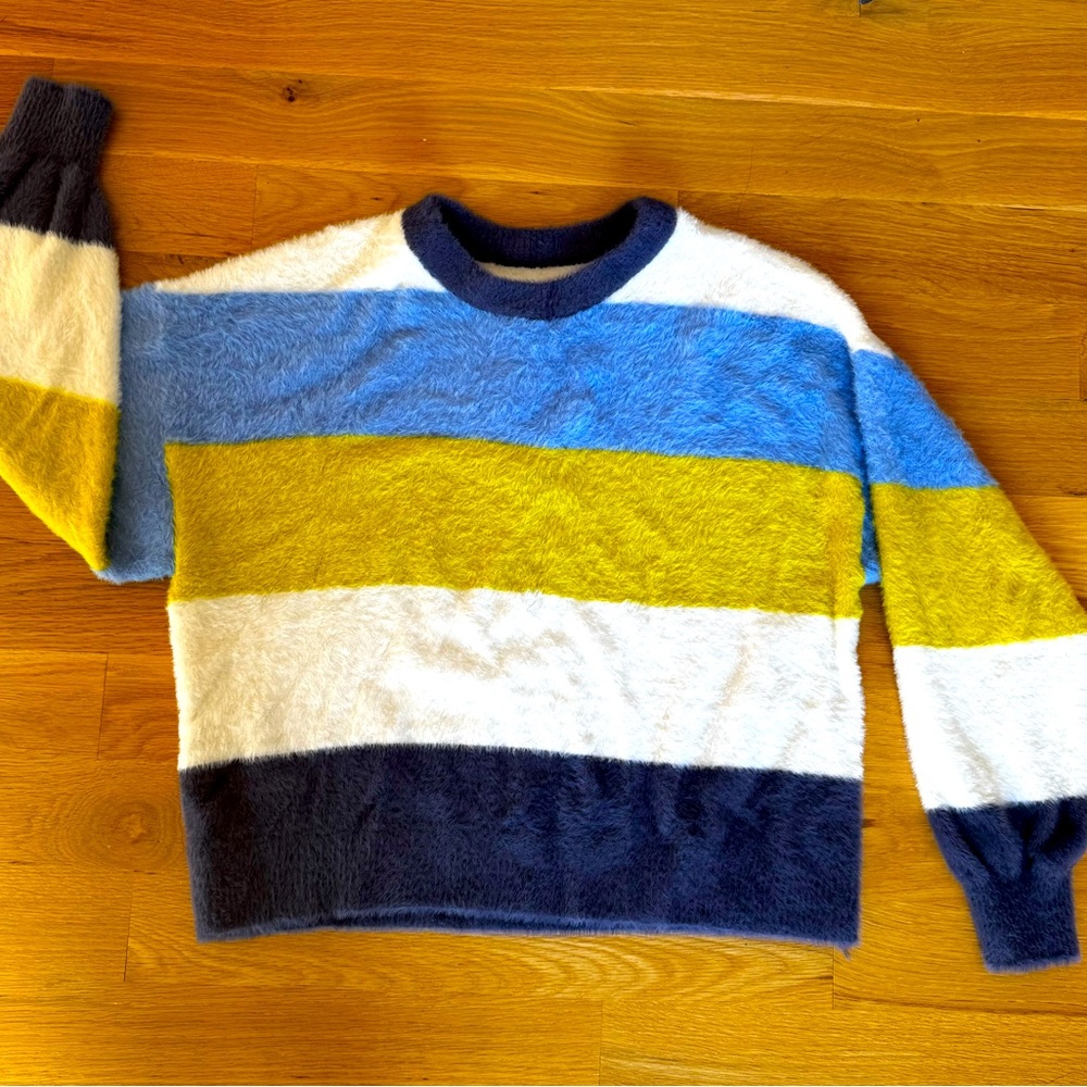 Oversized striped sweater